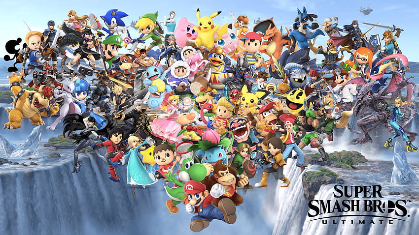 Penuh Super Smash Bros Ultimate, Kartun Banner Wallpaper HD