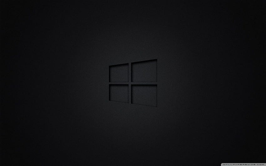 U용 Windows 10 블랙 울트라 배경, 플레인 블랙 HD 월페이퍼