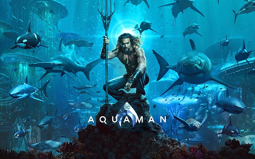 Cool Aquaman in and, Trident HD wallpaper