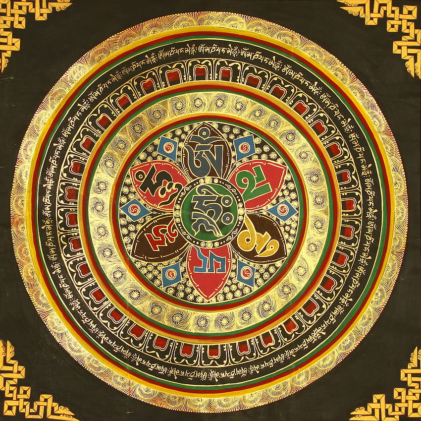 Buddhist Mandala, Tibetan HD wallpaper