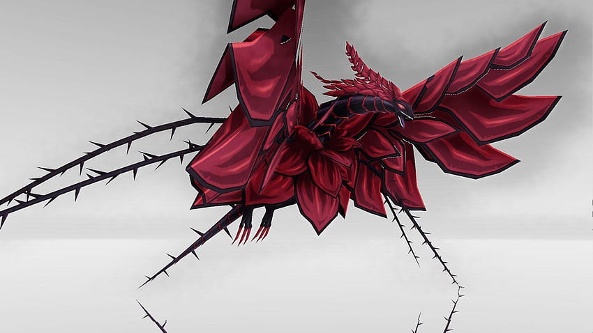 Black Rose Dragon HD wallpaper