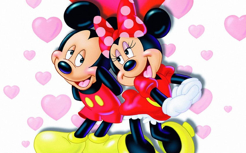 Minnie Mouse, Glitter Minnie Mouse HD wallpaper