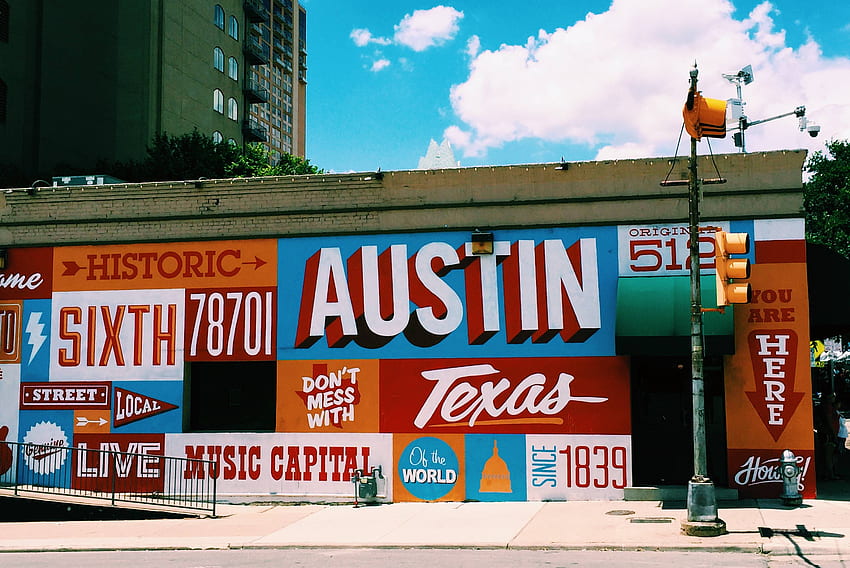 6th Street Mural (Austin, TX), Austin Texas HD wallpaper