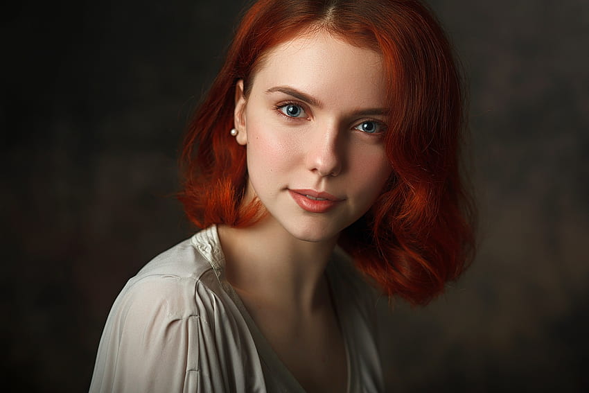 Unknown Model, babe, lady, model, redhead, woman HD wallpaper