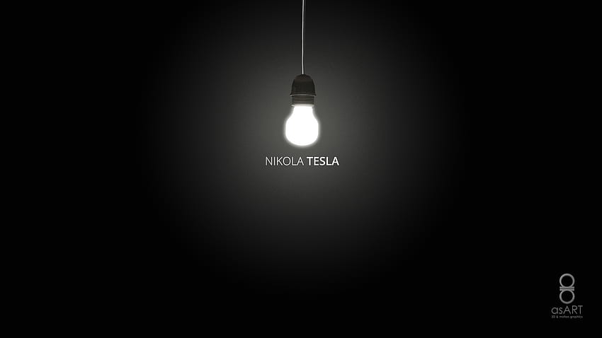 Nikola Tesla. . Ampul – asART. 3D ve hareketli grafikler, Tesla Light HD duvar kağıdı