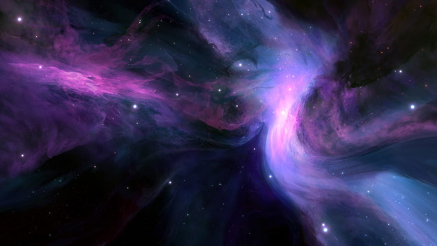 Nebula Ungu WQ 1440P , Ruang 1440p Wallpaper HD