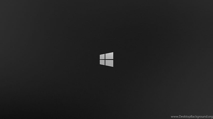 Windows 10 Czarne tło, ciemne okno Tapeta HD