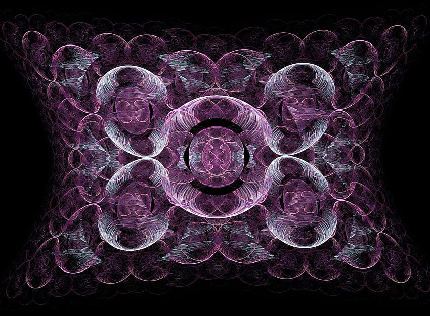 Purple, blue, fractals, fractal, lovely HD wallpaper
