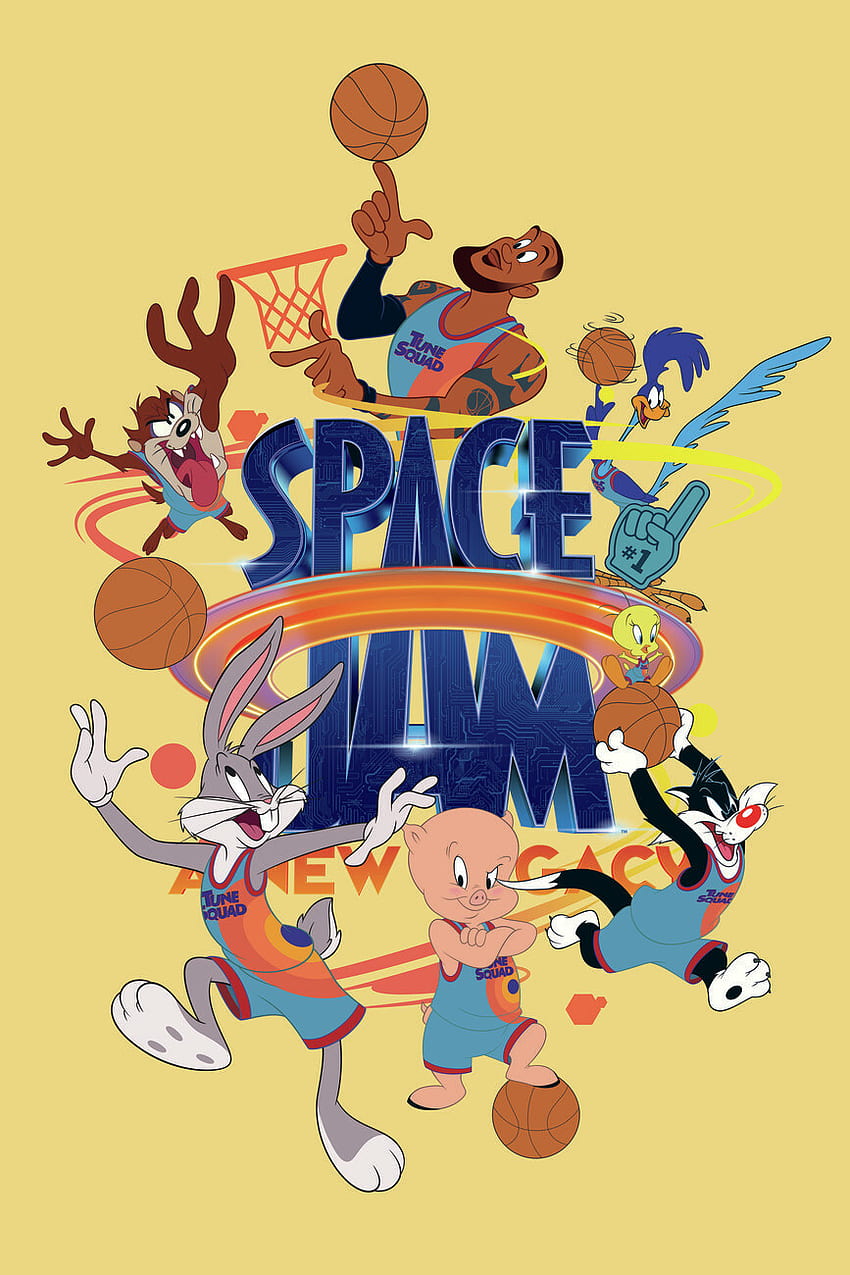 Space Jam 2 - Tune Squad 2. Poster, Cetakan Seni, Mural Dinding. +250 000 motif wallpaper ponsel HD