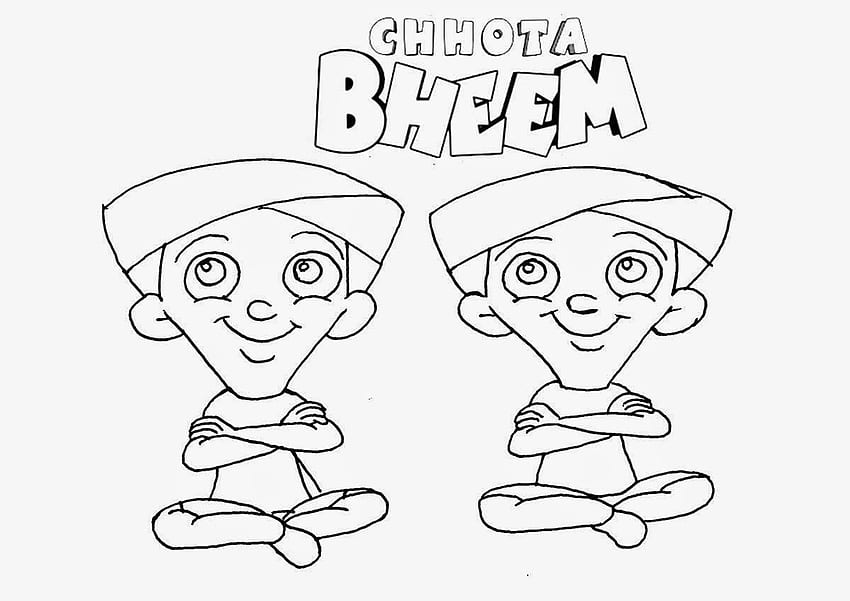 Chota Bheem For Kids Colour Drawing - colours drawing, Chota Bhim HD  wallpaper | Pxfuel