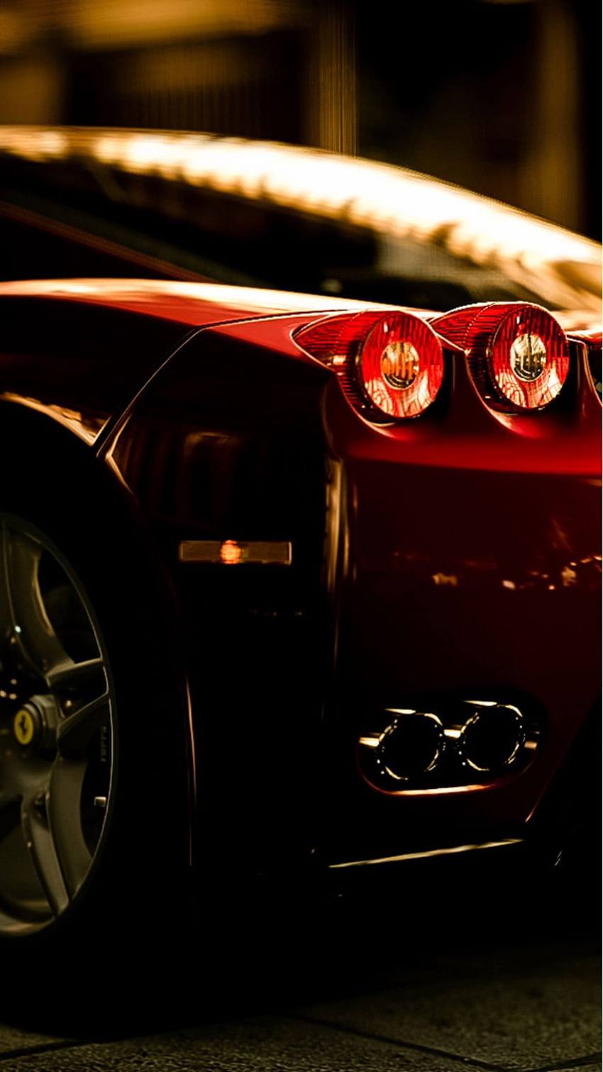 Ferrari Rear Lights View iPhone 8, Dark Ferrari HD phone wallpaper | Pxfuel