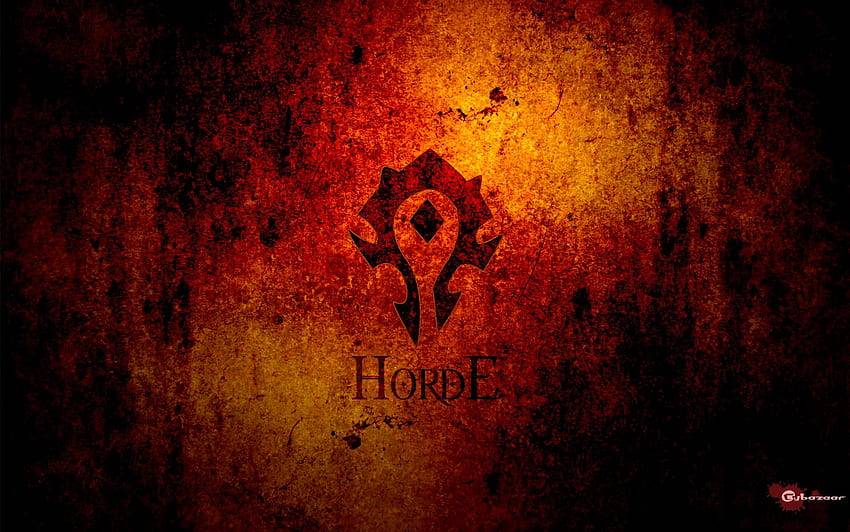พื้นหลังฝูงชน Zombie Horde พื้นหลัง Horde และ Horde โลโก้ World of Warcraft วอลล์เปเปอร์ HD