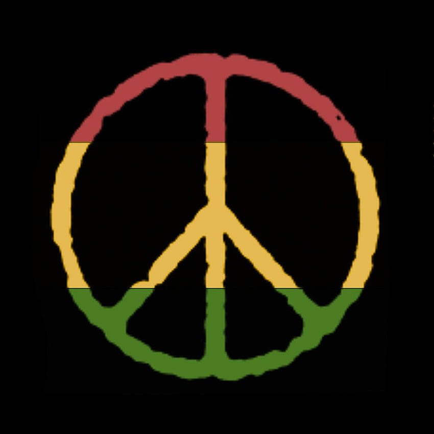 미국 히피 평화 서명 Rasta Reggae HD 전화 배경 화면