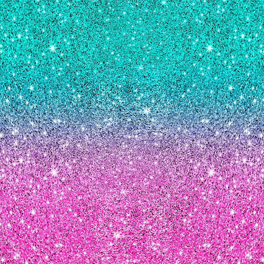 Turquoise Ombre Glitter Background (Page 1), Teal Ombre Fond d'écran de téléphone HD