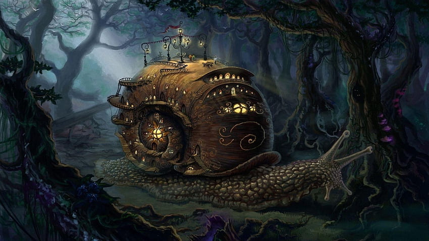 a steampunk fantasy city built on the shell of a | Stable Diffusion |  OpenArt