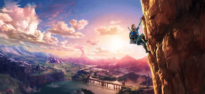 The Legend of Zelda: Breath of the Wild, Legend of Zelda Çift Ekran HD duvar kağıdı