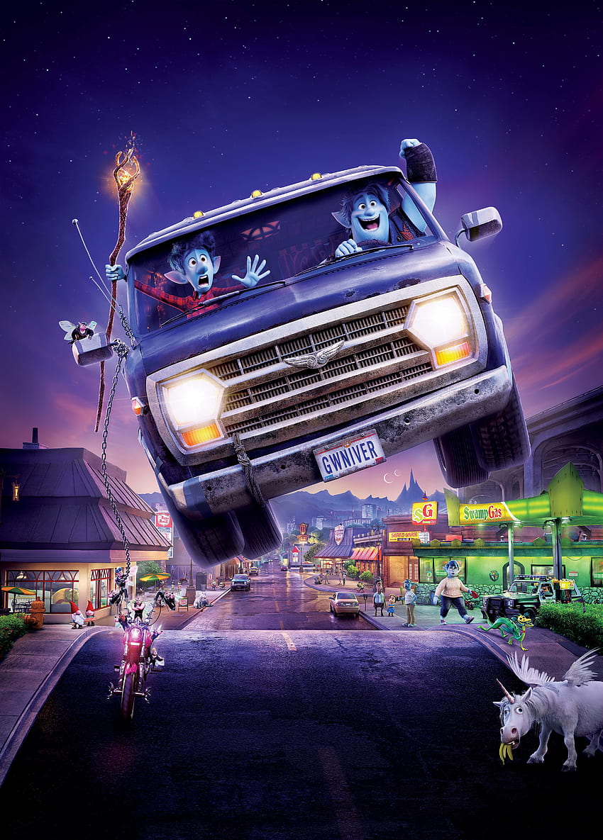 Pixar Onward Película , Películas fondo de pantalla del teléfono