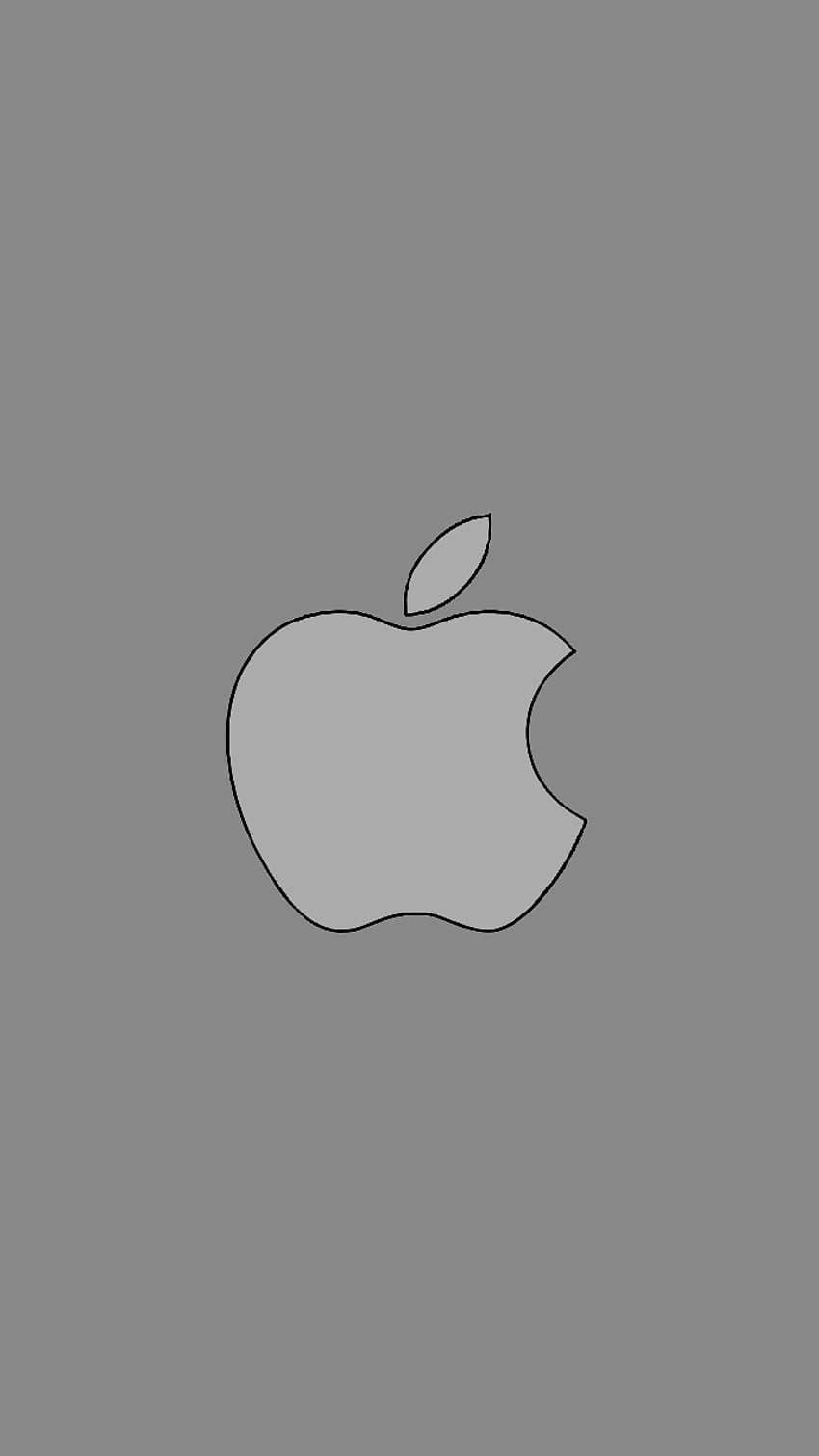 Apple logo Space Grey, iPhone, spacegrey HD phone wallpaper