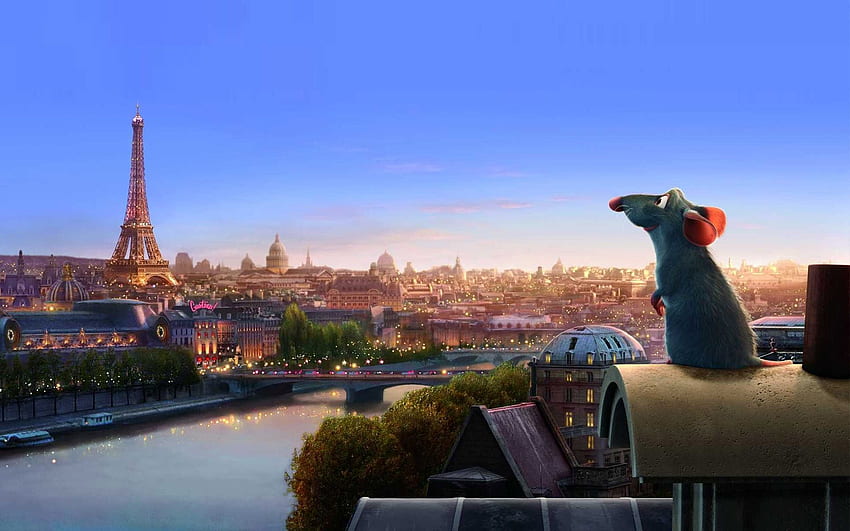 Ratatouille Myshenok Parigi Francia Cartoon Disney Pixar1 Sfondo HD