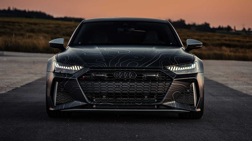 Audi RS7 Gets 962 Horsepower And Funky Wrap From Tuner, Black Audi S7 HD wallpaper