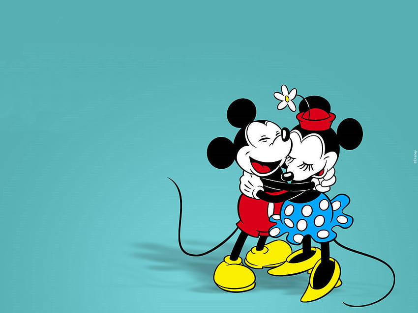 Mickey Mouse Kulüp Binası Arka Planı, Mickey ve Minnie Logosu HD duvar kağıdı