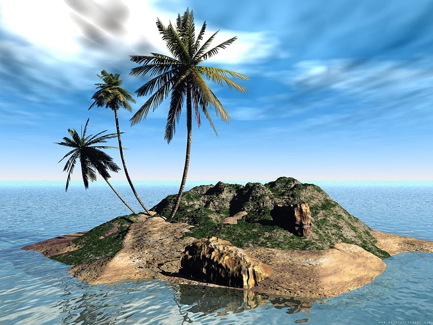 3D Ocean Landscape HD wallpaper | Pxfuel