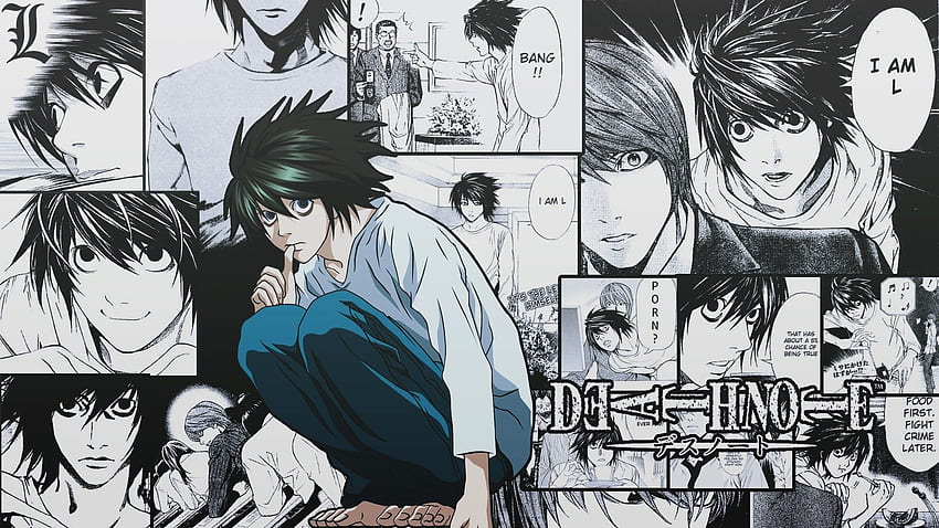 Death Note L , Death Note, Lawliet L, anime HD wallpaper
