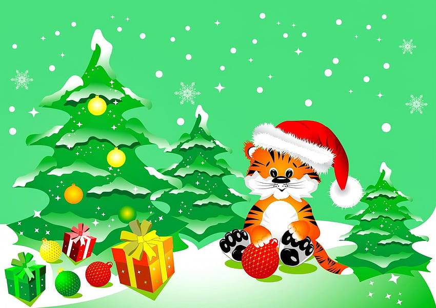 크리스마스 키티, 새끼 고양이, 조, 키티, 좋은, 눈송이, 휴일, 클립 아트, 눈, 새해, 장난감, 선물, 공, 고양이, 아름다운, 나무, 장식, 크리스마스, 녹색, 벡터, 재미 있고 사랑스러운 HD 월페이퍼