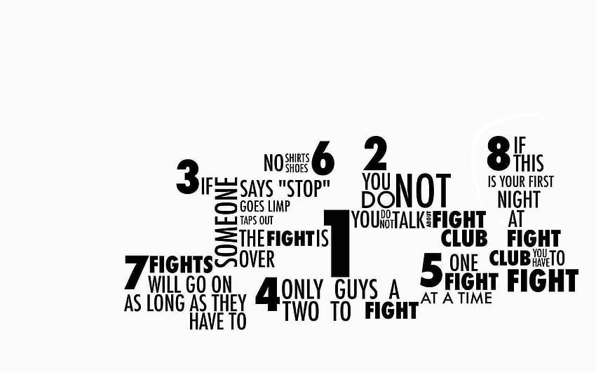 Fight Club . Fight club rules, Fight club, Fight, Fight Club Quotes HD wallpaper