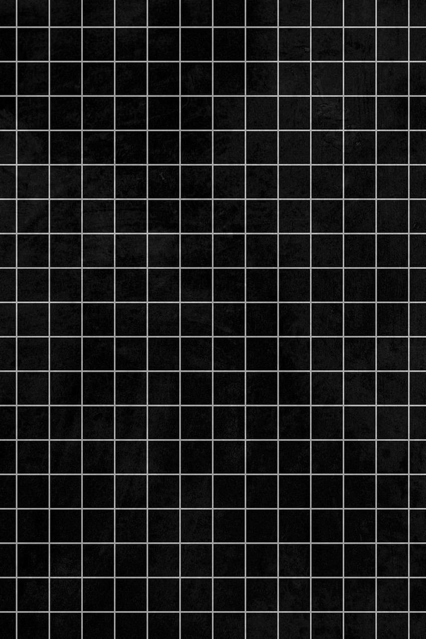 illustrazione premium del motivo della linea della griglia grigia su nero di. bianco, bianco e nero, nero, griglia scura Sfondo del telefono HD