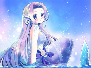Mermaid, anime mermaid, fictional Character, art png | PNGEgg