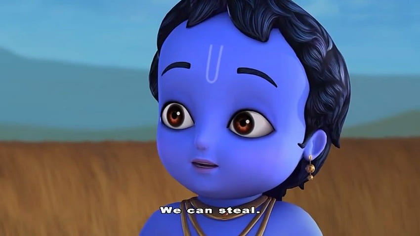 Baby Krishna Cartoon, Animated Krishna HD wallpaper | Pxfuel