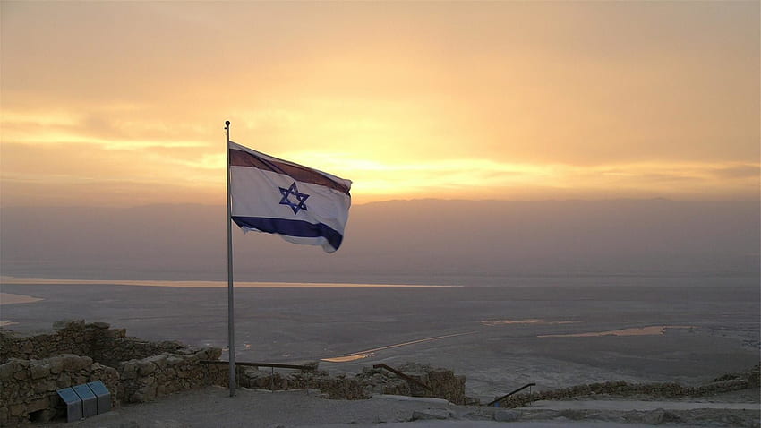 Израелски пейзажи, израелско знаме HD тапет