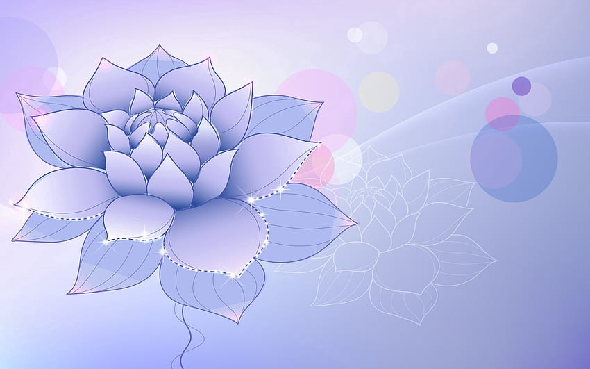 Abstract, Lilac, Flower, , Drawing HD wallpaper