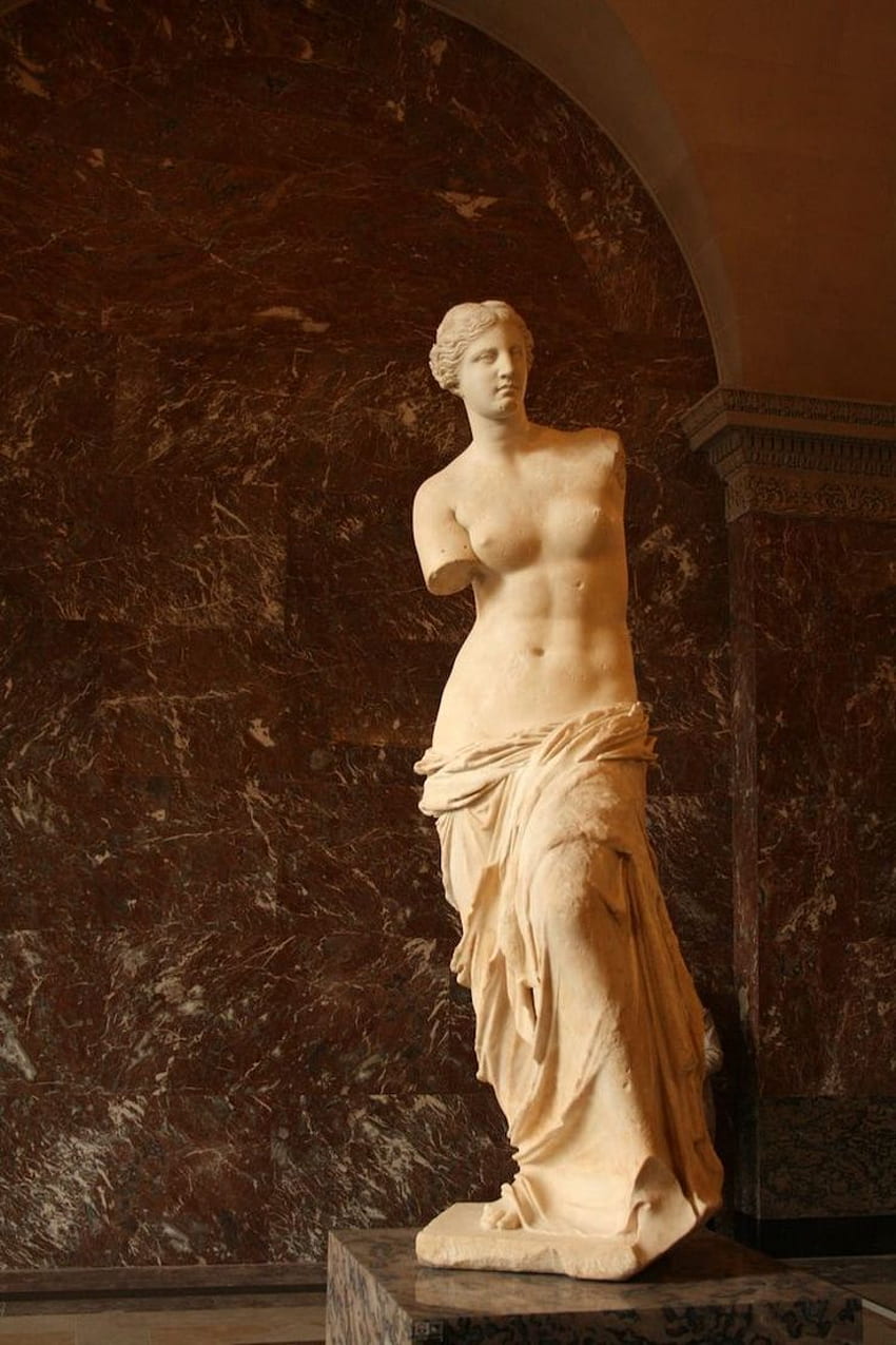 Pittura greca La misteriosa storia della statua in marmo della Venere di Milo Sfondo del telefono HD