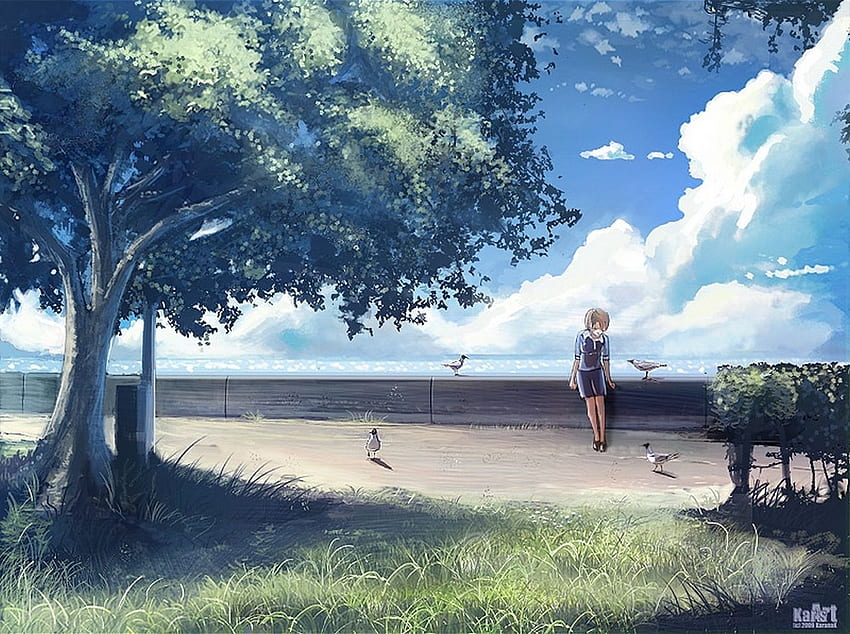 Summer and Background, Anime Summer Scenery HD wallpaper | Pxfuel