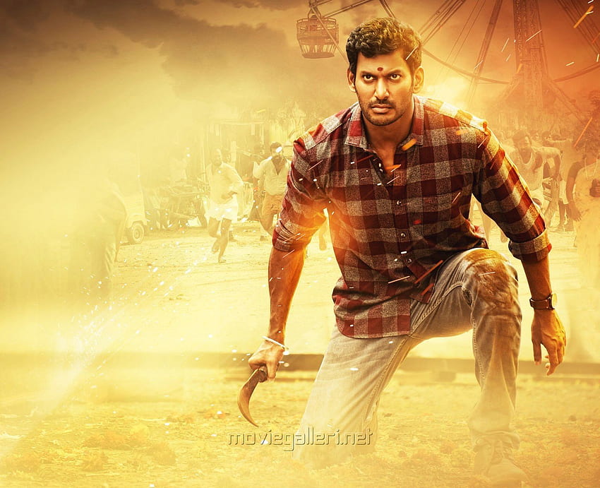 Poojai Movie First Look Wallpaper | Vishal | Sathyaraj | Moviegalleri.net