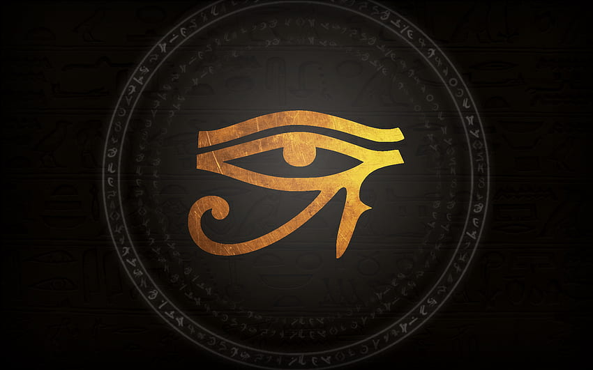 Окото на Хор, египетски Анкх HD тапет