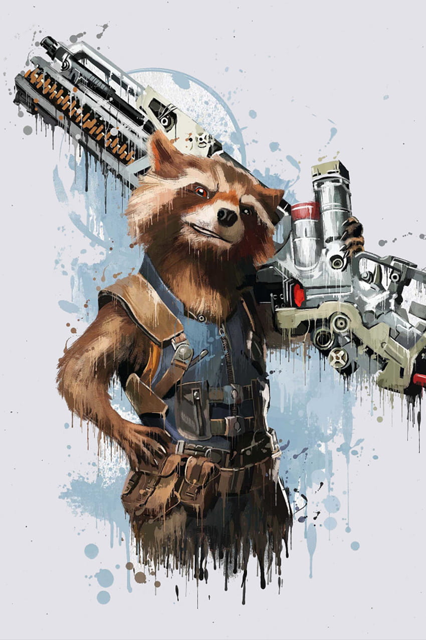 Rocket Raccoon, Phone , marvel. Rocket raccoon, Marvel, Avengers HD phone wallpaper