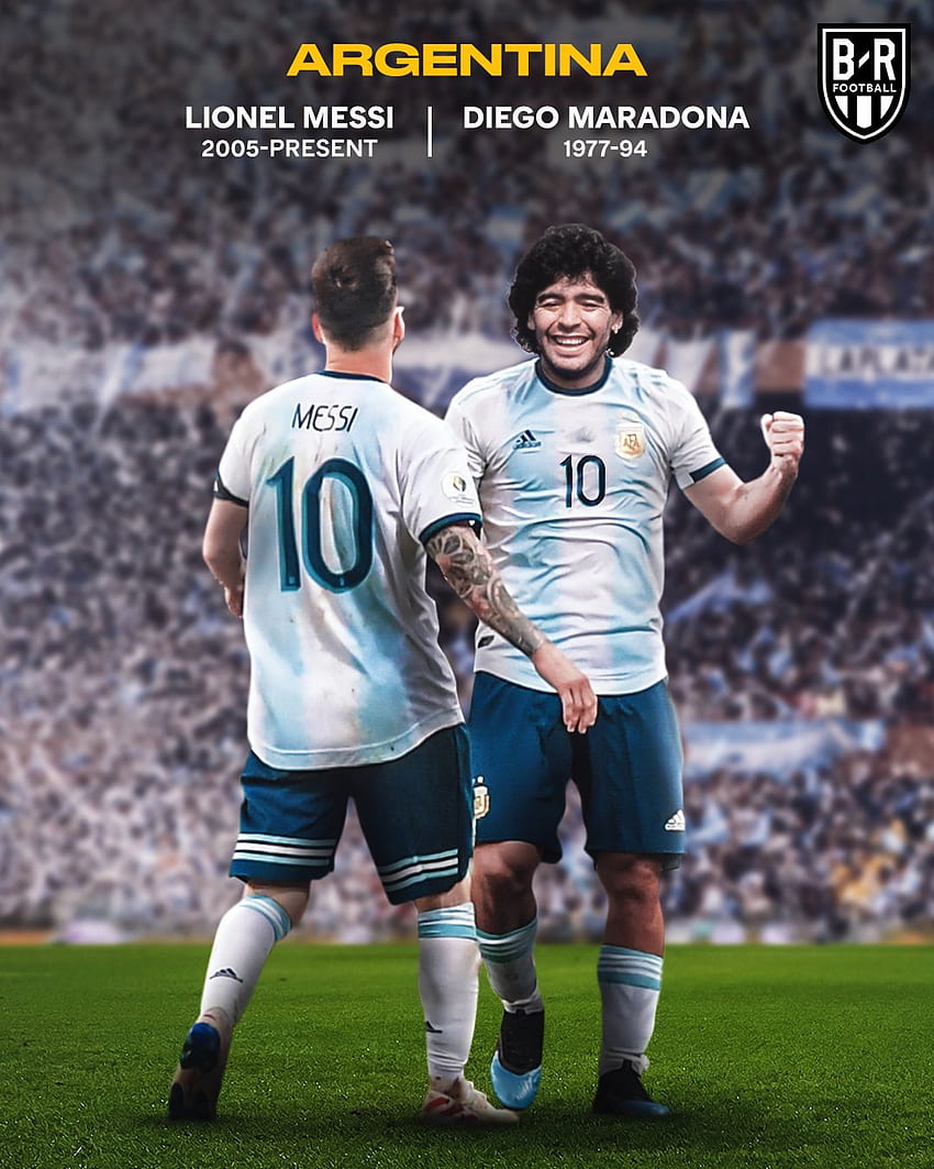 BR Football - Leo Messi, Messi dan Maradona wallpaper ponsel HD