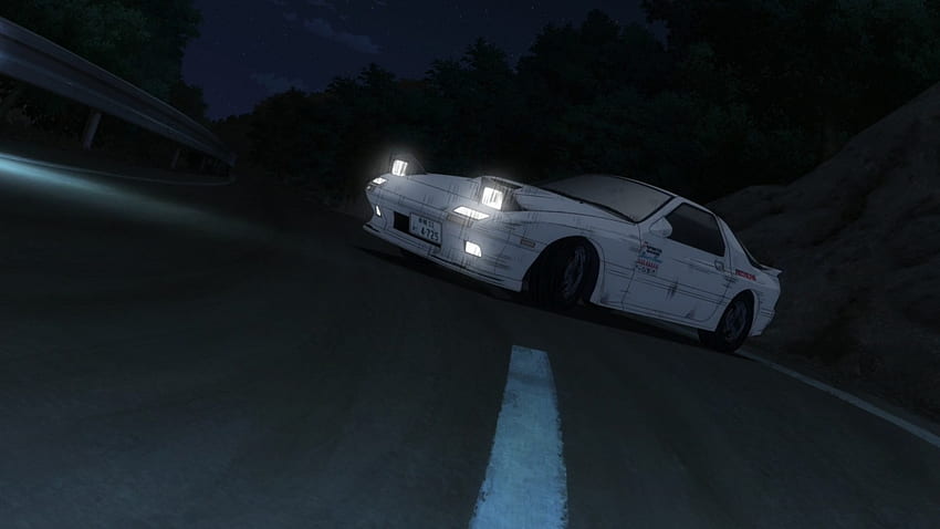 Initial D Mazda RX 7 Car Drifting Pop Up headlights Mazda RX 7 FC Anime - Resolution:, Anime Drift วอลล์เปเปอร์ HD