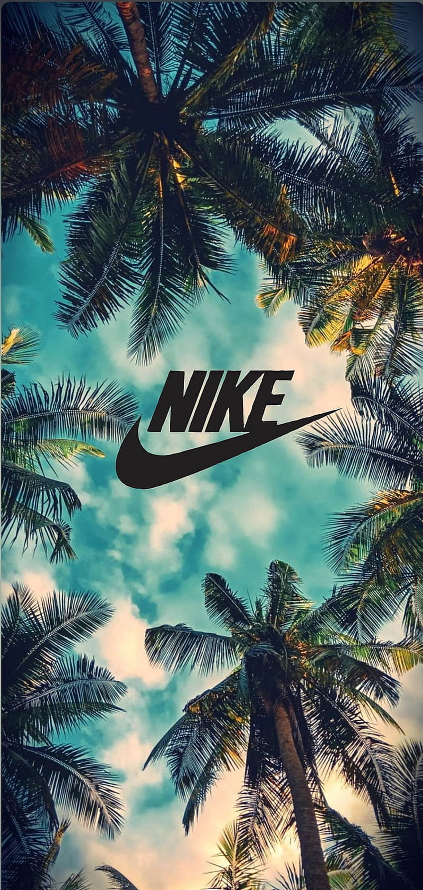 Nike, alami, pohon palem, tropis wallpaper ponsel HD
