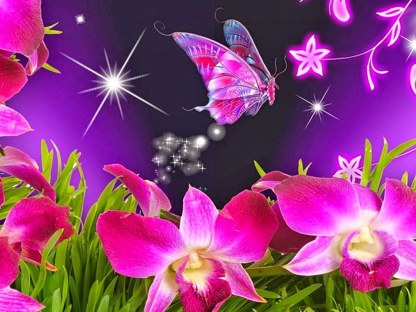 1290x2796px, 2K Free download | Most Beautiful Flowers Animated