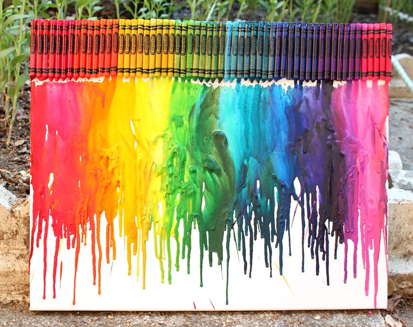 Crayon Colors paintings, Colorful Crayola Crayon HD wallpaper