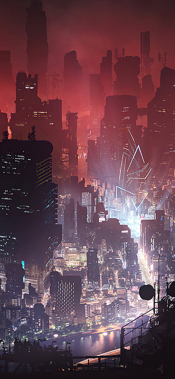 Ninja Cyberpunk Night City iPhone Phone HD Wallpaper #830h