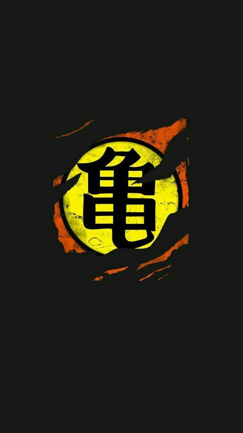 Logotipo de Dragon Ball, símbolo de Goku fondo de pantalla del teléfono