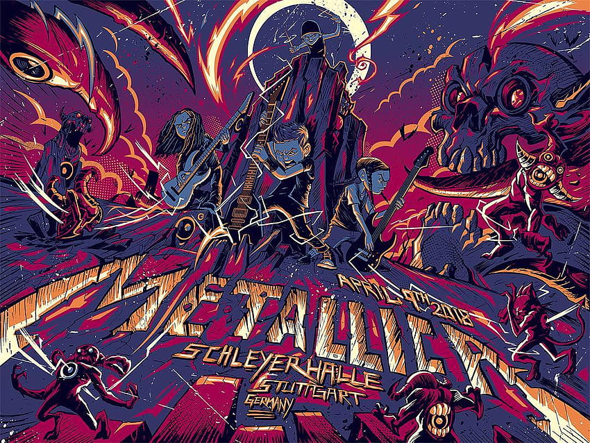 Metallica Poster HD wallpaper