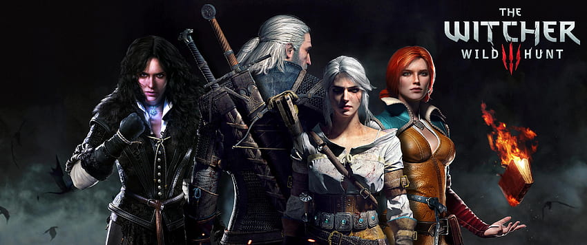 Witcher 3 - Geralt, Ciri, Triss, Yennefer Sfondo HD
