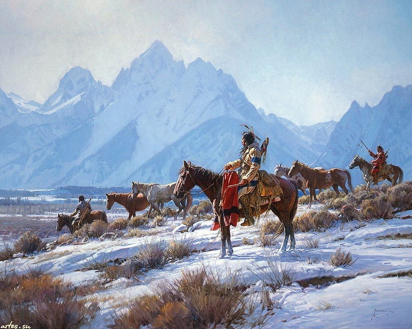 Native American and Background -, Native American Landscape HD wallpaper