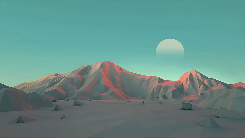 Wüsten-Minimalismus HD-Hintergrundbild